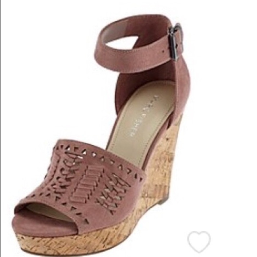 Marc Fisher Batini Pink Wedge Sandals